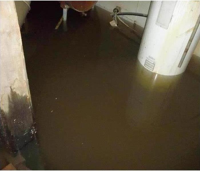 3 inches of standing water in basement
